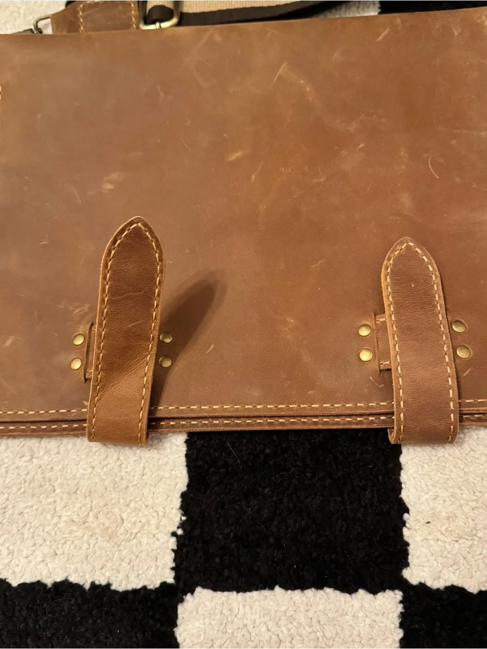 Robrasim Handmade Leather Sketchbook Cover Messenger Bag